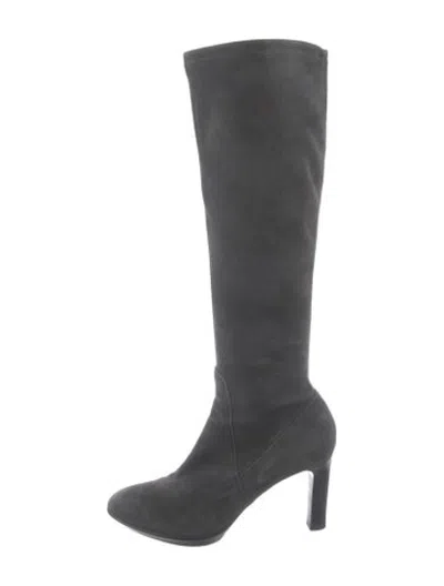 Pre-owned Aquatalia Suede Boots In Grey