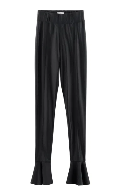Arakii Exclusive Shiny Ruffled Jersey Tights In Animal Print