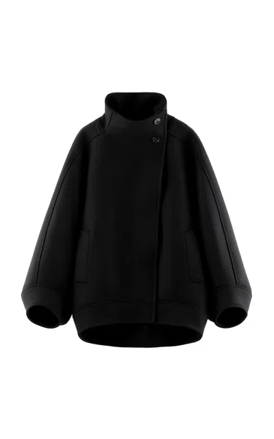 Arakii Exclusive Voluminous Wool Jacket In Black
