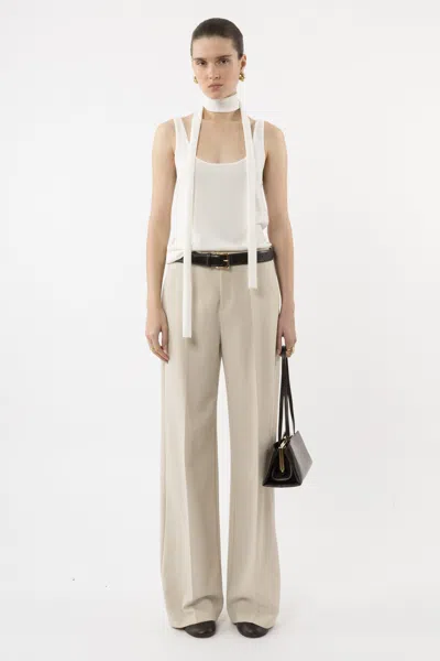 Arakii Moment Scarf Top In White