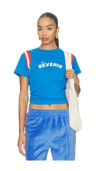 Araminta James Reverie Baby Tee In Cerulean Blue