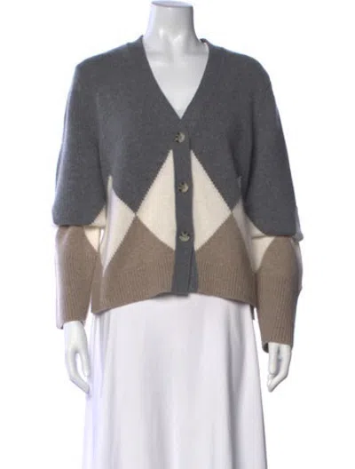 Pre-owned Arch4 Cashmere Patterned Sweater In Multicolor