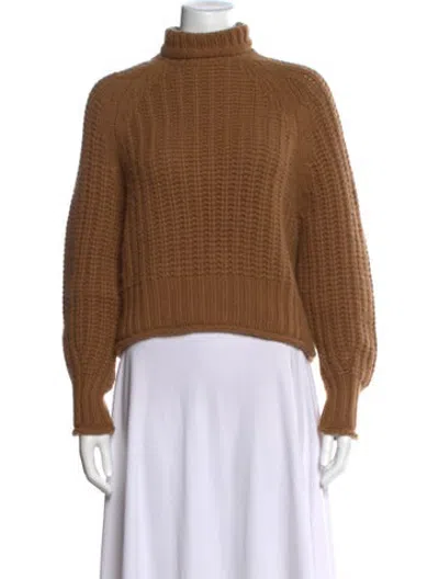 Pre-owned Arch4 Cashmere Turtleneck Sweater In Brown