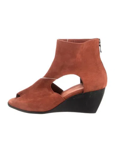 Pre-owned Arche Leather Boots In Brown