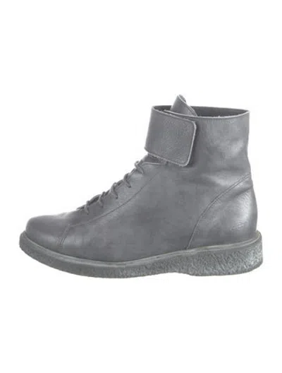 Pre-owned Arche Leather Boots In Grey