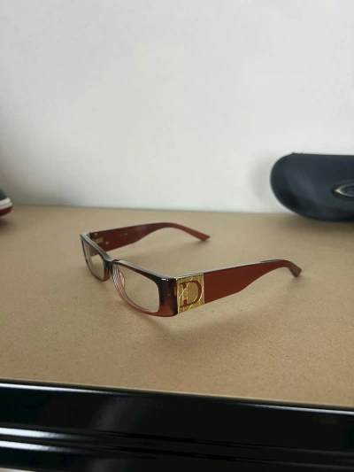 Pre-owned Archival Clothing X Dior Christian Dior '00s Flat Glasses In Multicolor