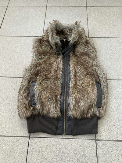 Pre-owned Archival Clothing X Mink Fur Coat Vintage Japanese Fur Archive Bondage Vest Foxy Y2k In Brown