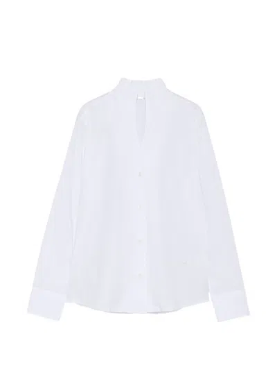 Archivio '67 Archivio 67 Concealed Fastening Cotton Shirt In White