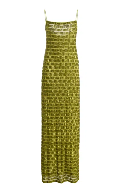 Arcina Ori Exclusive Stevie Sequined Maxi Dress In Metallic