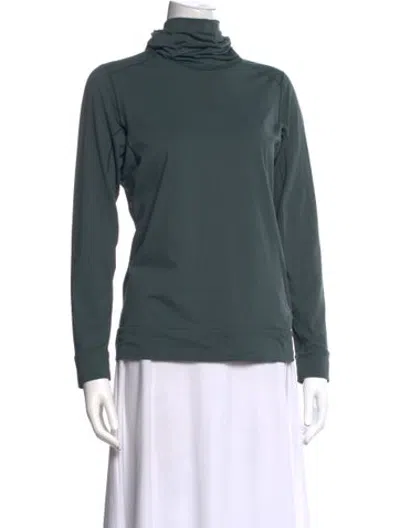 Pre-owned Arc'teryx Turtleneck Long Sleeve Top In Green