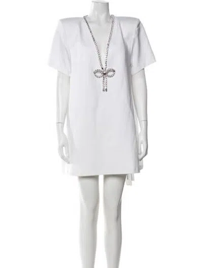 Pre-owned Area Dress In Metallic