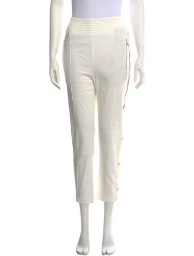 Pre-owned Area Straight Leg Pants In Neutrals
