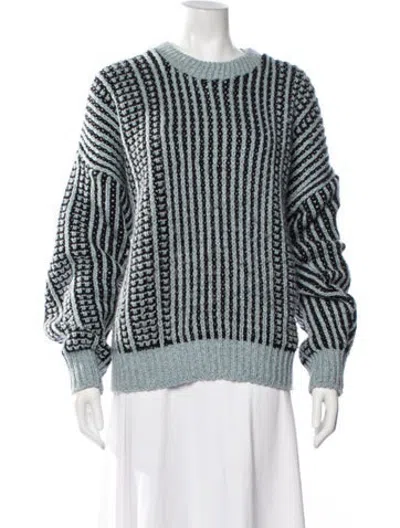 Pre-owned Area Striped Crew Neck Sweater In Multicolor