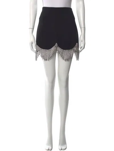 Pre-owned Area Virgin Wool Mini Skirt In Black