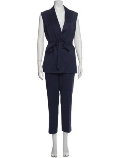 Pre-owned Argent Wool Pantsuit In Blue