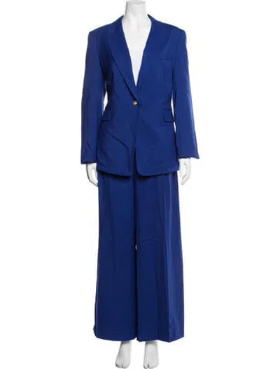 Pre-owned Argent Wool Pantsuit In Blue