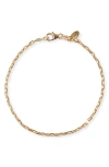 Argento Vivo Paper Clip Chain Bracelet In Gold