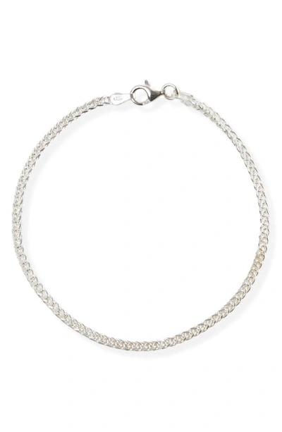 Argento Vivo Sterling Silver Spiga Chain Bracelet In Silver