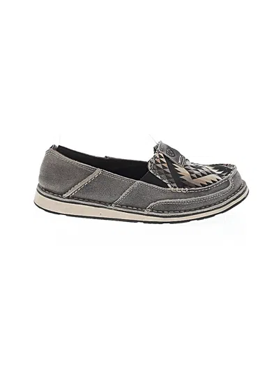 Pre-owned Ariat Flats In Gray