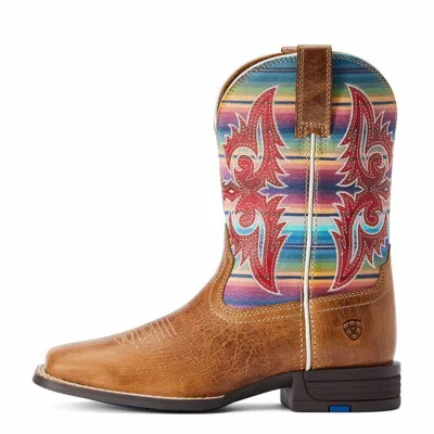 Ariat Kids Lonestar Western Boot In Ridge Tan In Brown