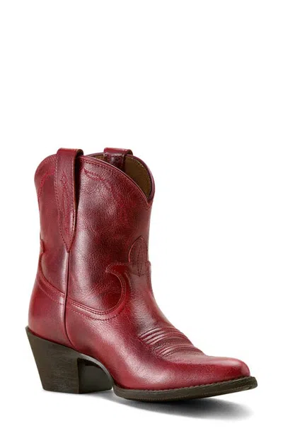 Ariat Maggie J Toe Short Western Boot In Brown