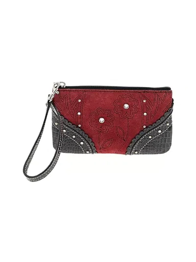 Pre-owned Ariat Wristlet In Burgundy