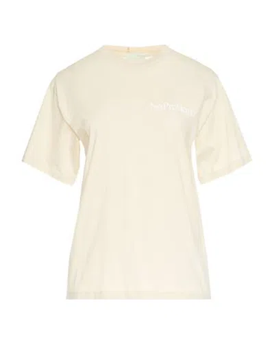 Aries Woman T-shirt Beige Size M Cotton