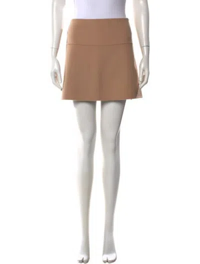 Pre-owned Arma Wool Mini Skirt In Neutrals