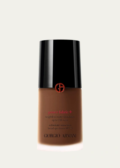 Armani Beauty Power Fabric+ Matte Foundation With Broad-spectrum Spf 25 In White