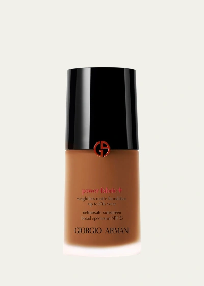 Armani Collezioni Power Fabric+ Matte Foundation With Broad-spectrum Spf 25 In White