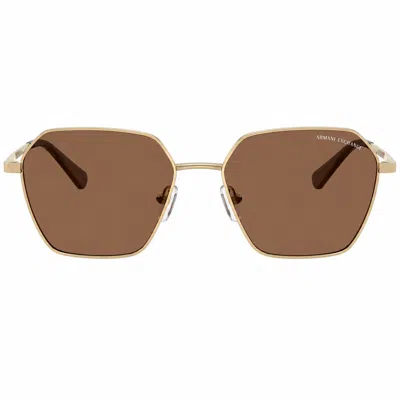 Armani Exchange Ax 2062s 611013 54mm Womens Irregular Sunglasses In Brown