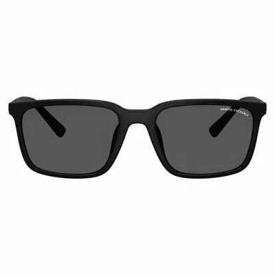 Armani Exchange Ax 4172su 807887 57mm Unisex Rectangle Sunglasses In Black