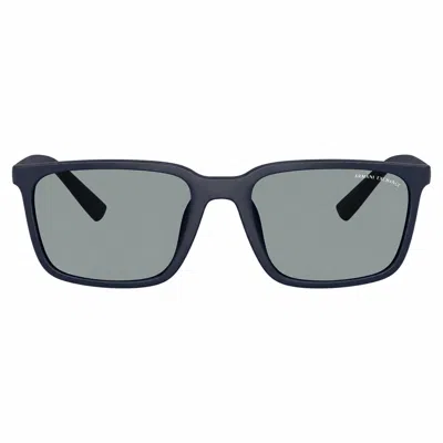 Armani Exchange Ax 4172su 8181/1 57mm Unisex Rectangle Sunglasses In Black