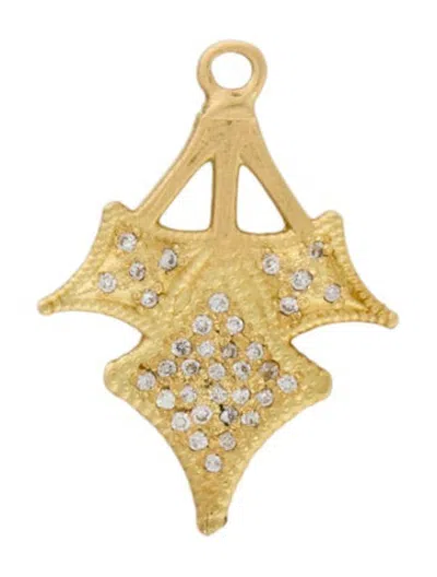 Pre-owned Armenta 18k Diamond Charm Enhancer In Multicolor