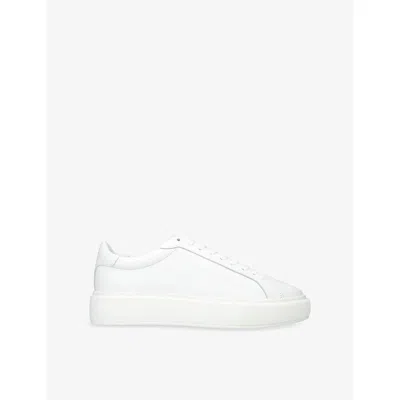 Arne Mens White Essential Leather Low-top Trainers Eur 43 / 9 Uk