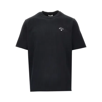Artefact Cotton Jersey T-shirt With Embroidery In Black
