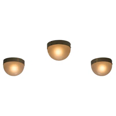 Pre-owned Artemide 'demi Clio' Flush Mount By Sergio Mazza For  In Beige