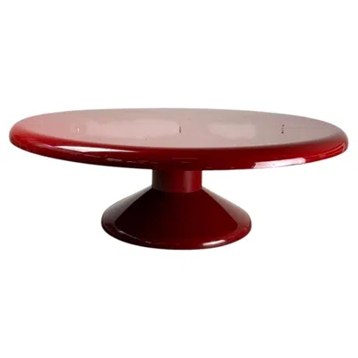 Pre-owned Artemide Vico Magistretti, Mezza Tessera, A Large Coffee Table Produced By  In Brown