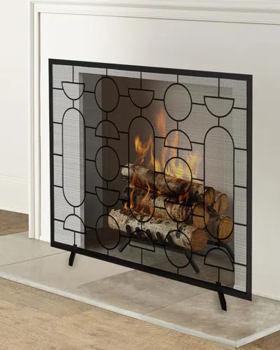Arteriors Adamo Fire Screen In Black