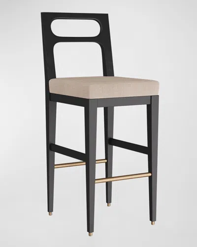 Arteriors Thaden Bar Stool, 30" In Black