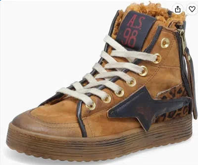 As98 Women's Abey Sneaker In Combi 4 Tiger In Multi