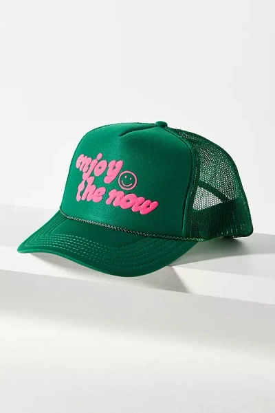 Ascot + Hart Enjoy The Now Trucker Hat In Green