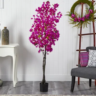 Ashley 6' Bougainvillea Artificial Tree In Purple