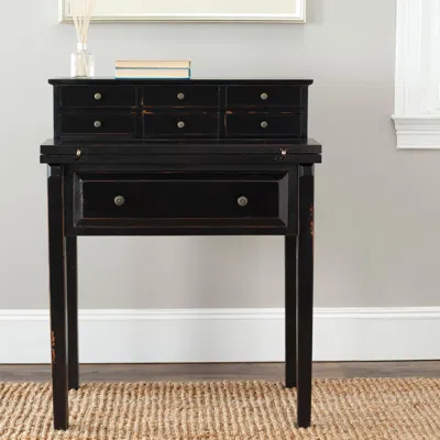 Ashley 7 Drawer Fold Down Desk In Black