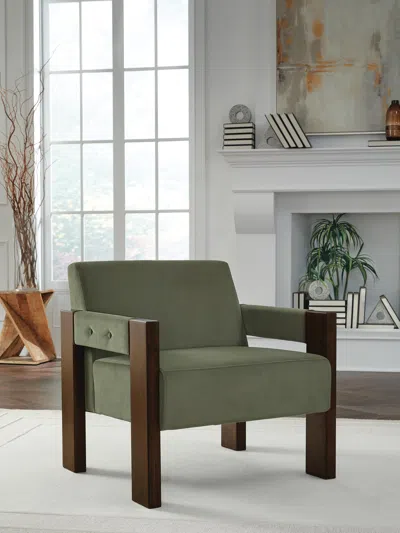 Ashley Adlanlock Accent Chair In Olive