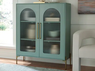 Ashley Adwen Accent Cabinet In Light Green
