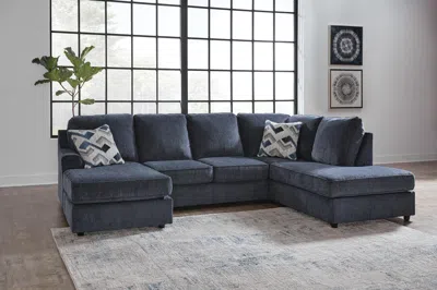 Ashley Albar Place 2-piece Sectional In Cobalt