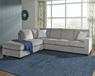 Ashley Altari 2-piece Sectional With Chaise In Alloy