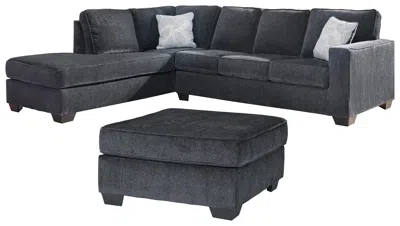 Ashley Altari 2-piece Sectional With Ottoman In Slate