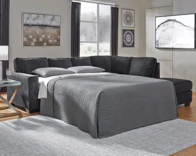 Ashley Altari 2-piece Sleeper Sectional With Chaise In Slate